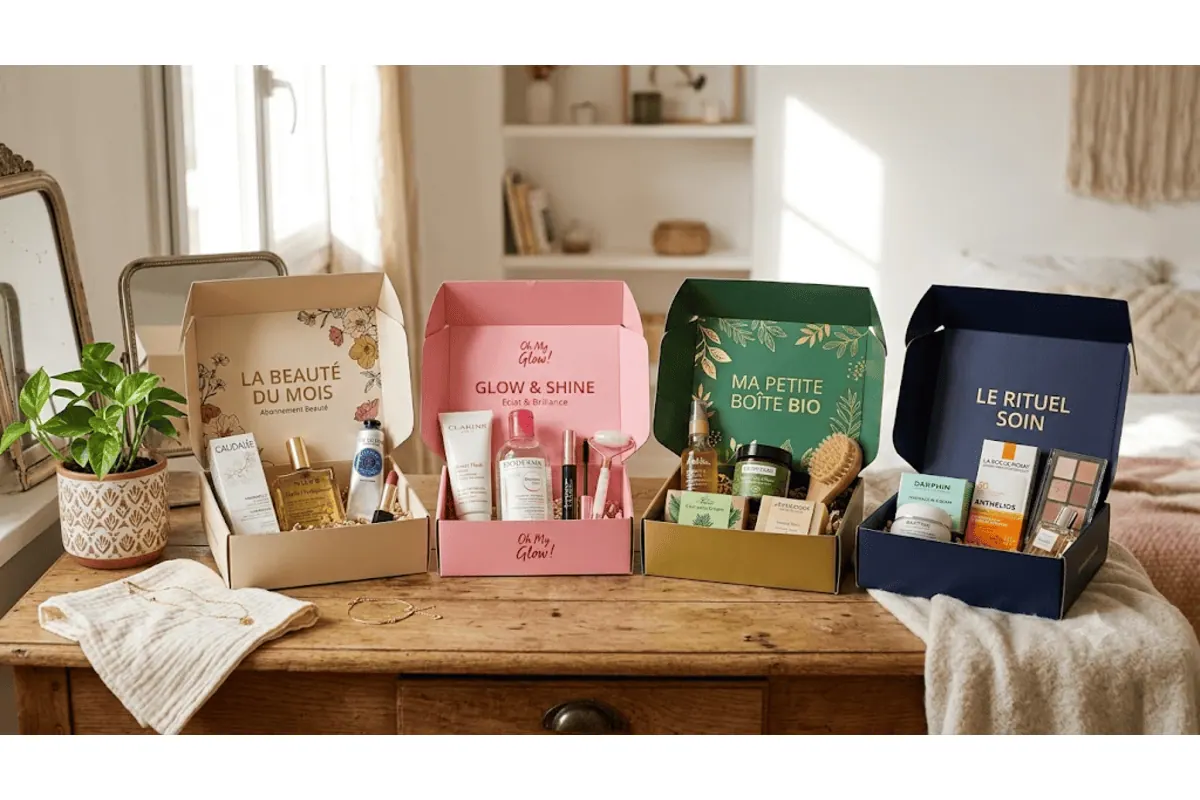 Comparatif des box beauté Biotyfull, Glowria, Prescription Lab, Blissim et Belle au Naturel de juillet 2026